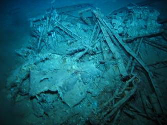 Believed to be wreckage of Walrus aircraft